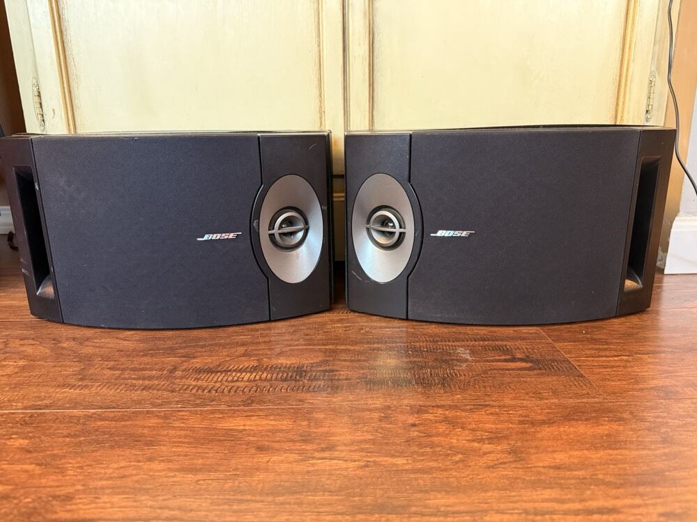 Bose 201 Series V Direct Reflecting Bookshelf Speakers Pair Black Tested Working